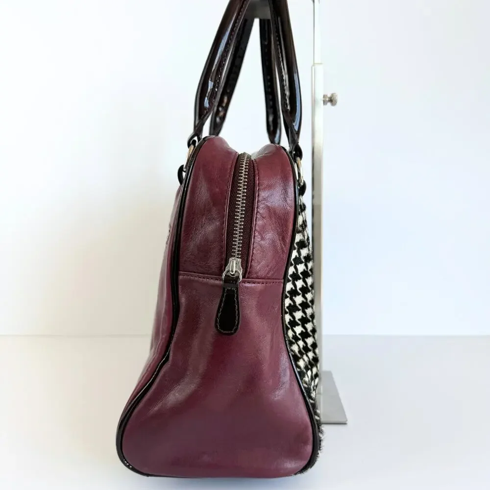 My Flat In London Andover Houndstooth Satchel